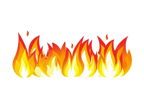 Ilustración vectorial efecto fuego . — Vector de stock