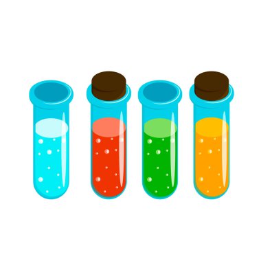 Bilim deneyleri için laboratuvar ekipmanları.