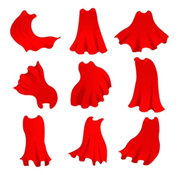Cape héros rouge . — Image vectorielle