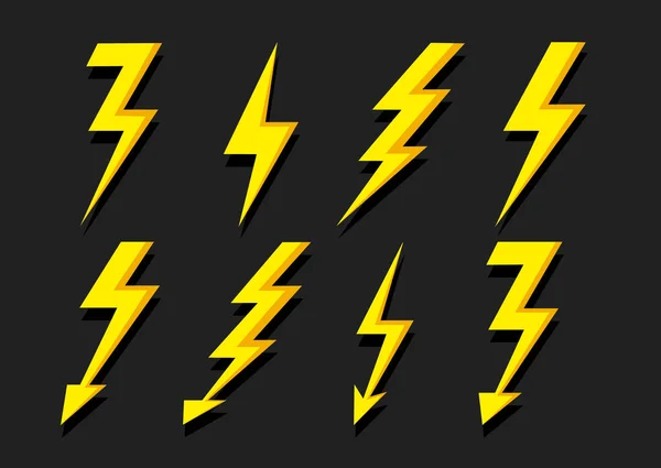Éclairage Icône Flash isolé . — Image vectorielle
