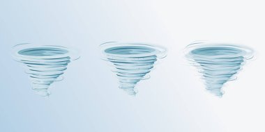 Tornado vektör izole.