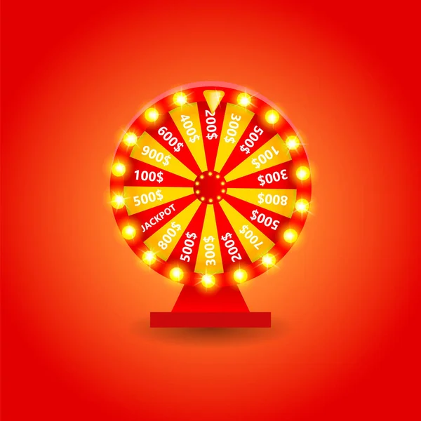 Roue de casino colorée. Illustration vectorielle SPE 10 . — Image vectorielle