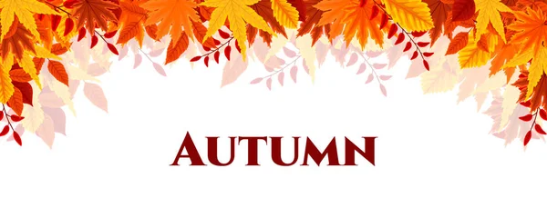 Hojas de otoño otoño . — Vector de stock