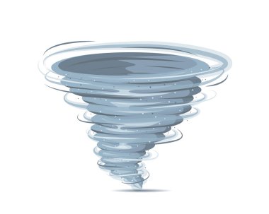 Tornado vektör izole.