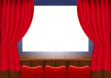 Sinema vektör illüstrasyon eps10.