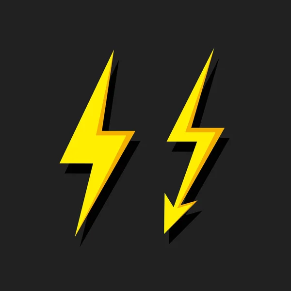 Lighting Flash Icon isolated. — Stock Vector