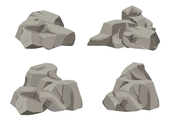 Tecknad serie av sten. — Stock vektor
