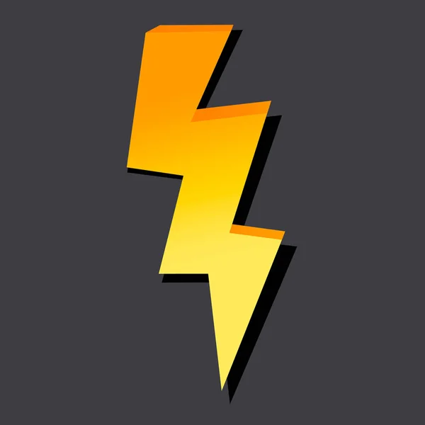 Lightning bolt vector illustration. — Stock Vector