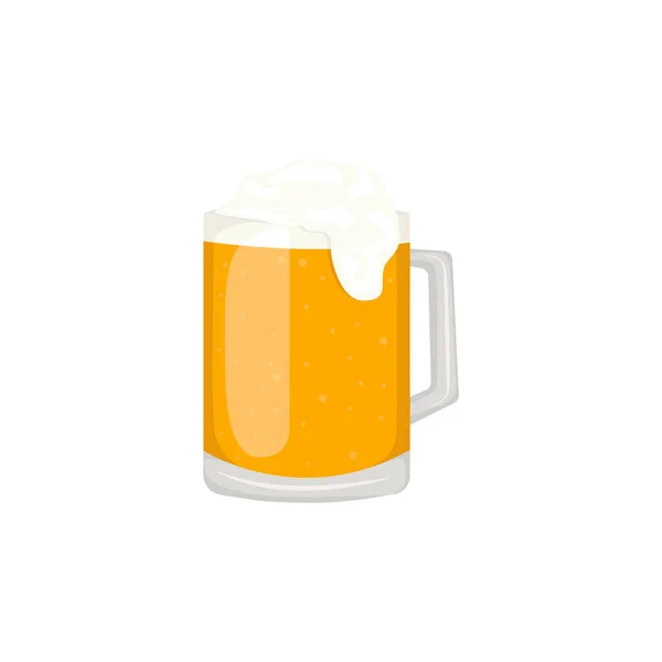 Bierglas, mok, fles. — Stockvector