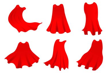 Kırmızı kahraman cape. 