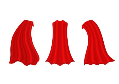 Kırmızı kahraman cape. 