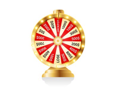 Gerçekçi servet çarkı.