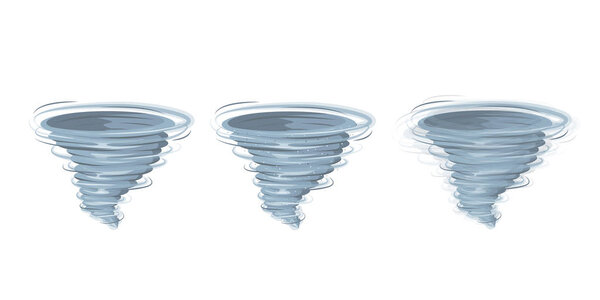 Tornado vector isolated.