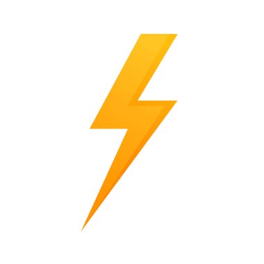 Aydınlatma Flash Simgesi yalıtılmış.