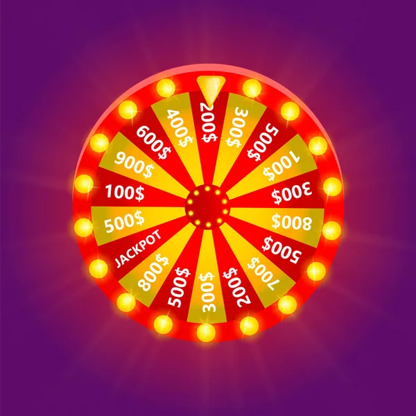 Roue de casino colorée. Illustration vectorielle SPE 10 . — Image vectorielle