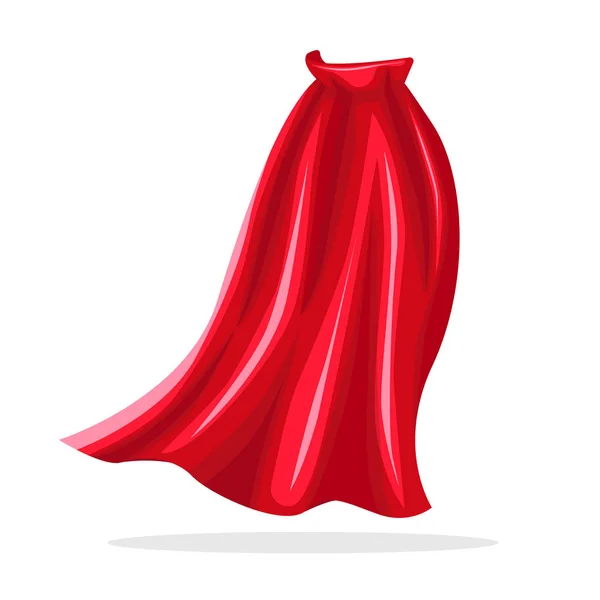 Red hero cape. — Stock Vector