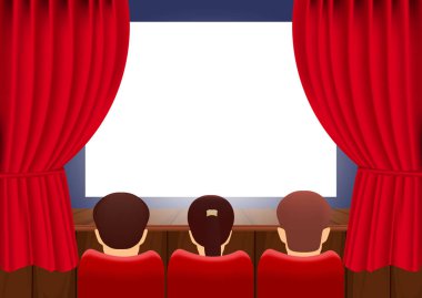 Sinema vektör illüstrasyon eps10.