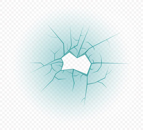 Ilustración de vector de vidrio roto . — Archivo Imágenes Vectoriales