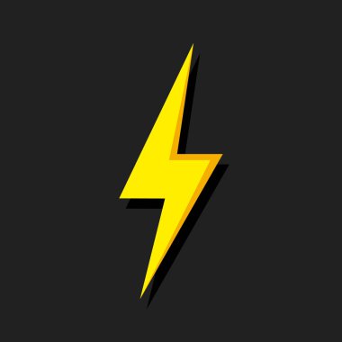 Aydınlatma Flash Simgesi yalıtılmış.