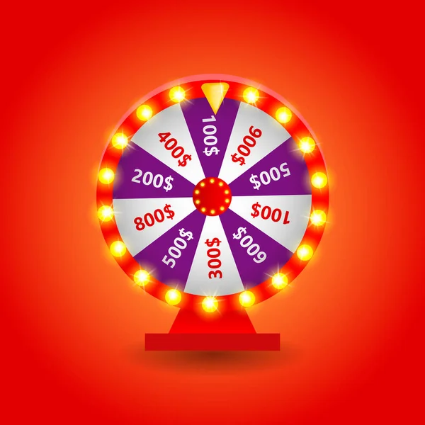 Renkli kumarhane tekerleği. Vektör illüstrasyon Eps 10.