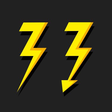 Aydınlatma Flash Simgesi yalıtılmış.