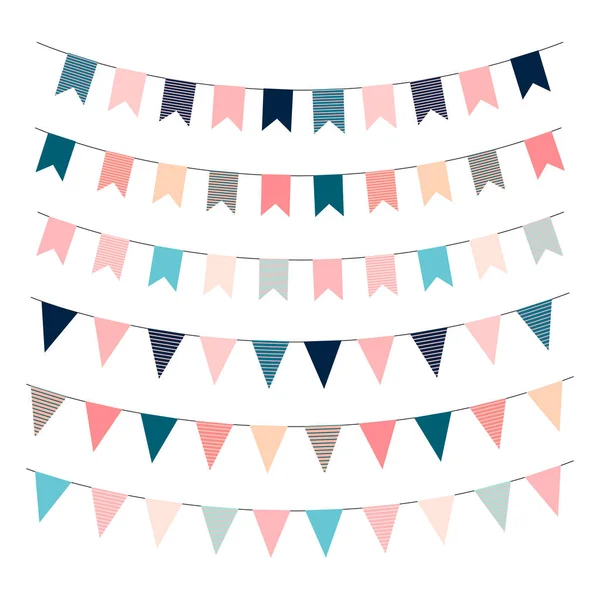 Çelenk bayrakları vektör illüstrasyon