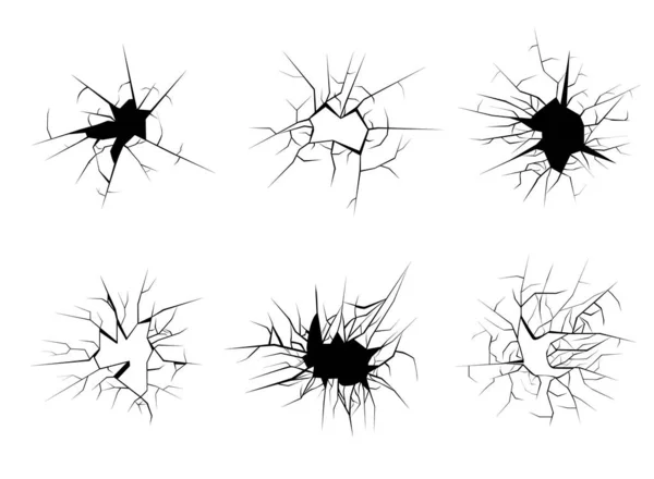 Ilustración de vector de vidrio roto . — Archivo Imágenes Vectoriales