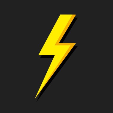 Aydınlatma Flash Simgesi yalıtılmış.