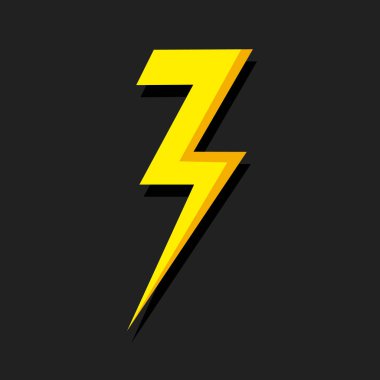 Aydınlatma Flash Simgesi yalıtılmış.