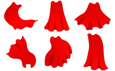 Kırmızı kahraman cape. 