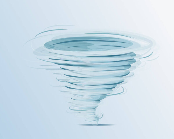Tornado vector isolated.