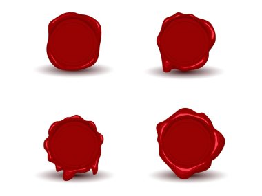 Kırmızı balmumu Seal koleksiyonu