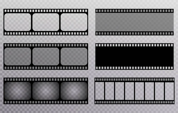 Set of film frame, vector illustration — Stock Vector