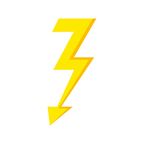Beleuchtung Blitz Symbol isoliert. — Stockvektor