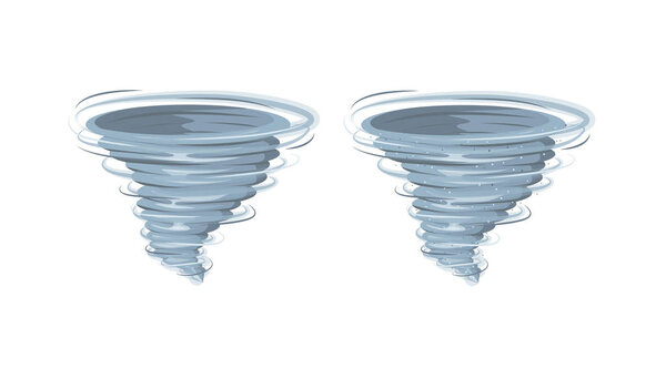 Tornado vector isolated.