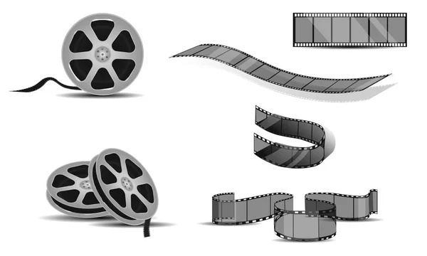 Jeu de cadre de film, illustration vectorielle — Image vectorielle