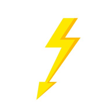 Aydınlatma Flash Simgesi yalıtılmış.