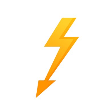 Aydınlatma Flash Simgesi yalıtılmış.