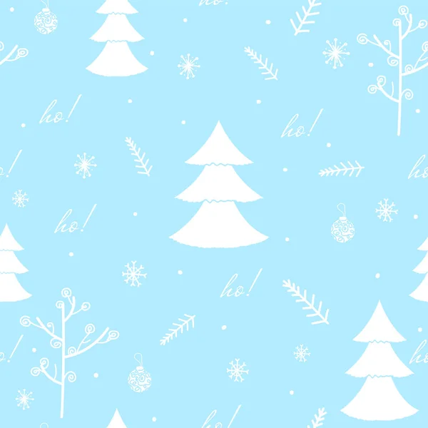 Modèle de Noël sans couture avec branches de sapin . — Image vectorielle