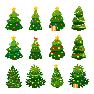 Farklı Noel ağacı seti