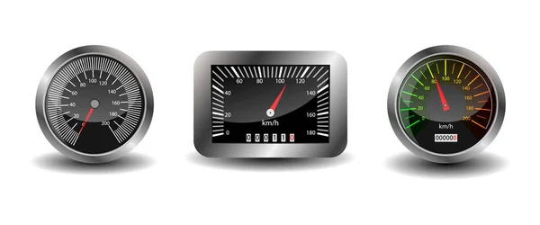 Dashboard hastighetsmätare vektor illustration. — Stock vektor