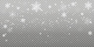 Noel'e yağan kar. Vektör çizimi