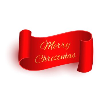 Mutlu Noeller kırmızı parşömen. Vektör illüstrasyonu.