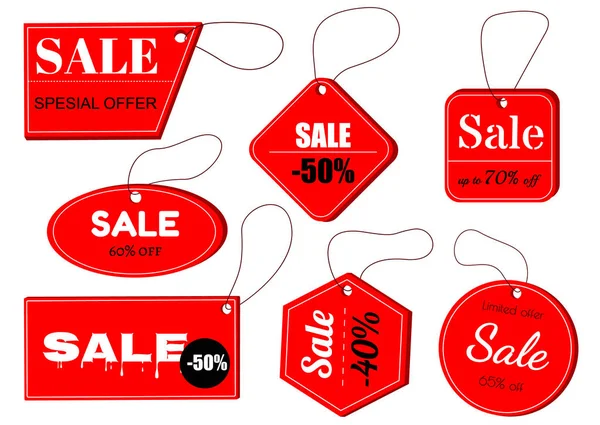 Tags set. Vector badges and labels — Stock Vector