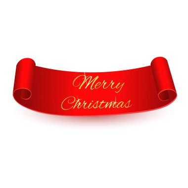 Mutlu Noeller kırmızı parşömen. Vektör illüstrasyonu.