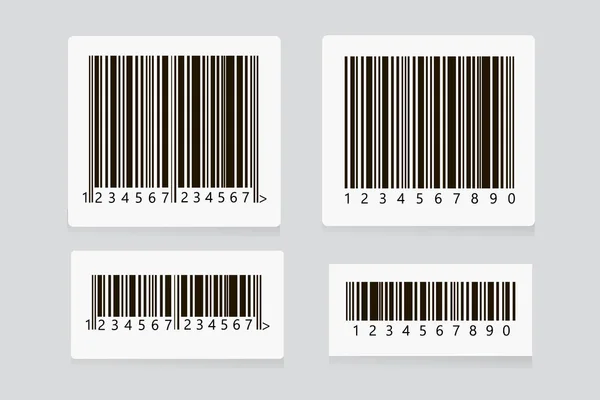 Barcode sticker set vector. — Stock Vector