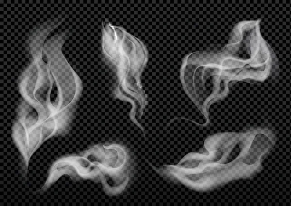 Καπνός απομονωμένος σε διαφανή — Διανυσματικό Αρχείο