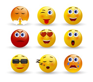 İfadeler kümesi. Emoji kümesi. 