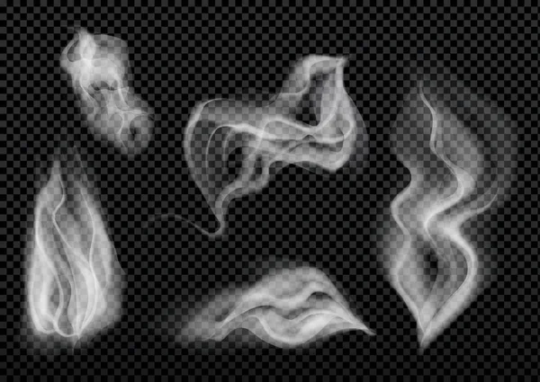 Καπνός απομονωμένος σε διαφανή. — Διανυσματικό Αρχείο