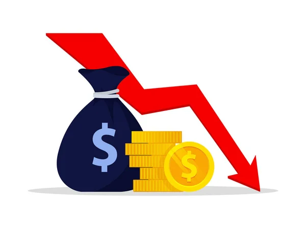 Crisis financiera mundial — Vector de stock